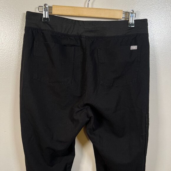 Figs Zamora Jogger Pants Womens Size Medium Tall Black Cargo Nurse Healthcare - Picture 10 of 13